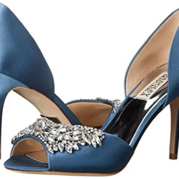 Badgley Mischka Candance, Stormy Blue Shoes - Picture 3 of 7